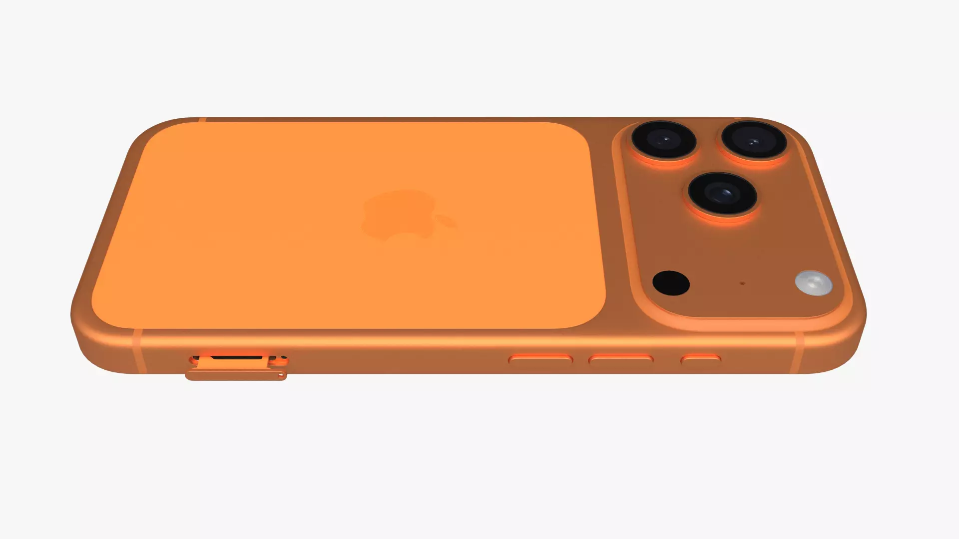 Apple iPhone 17 Pro Cosmic Orange 3D model_9