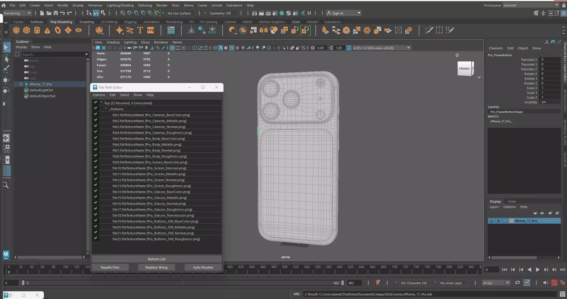 Apple iPhone 17 Pro Cosmic Orange 3D model_17