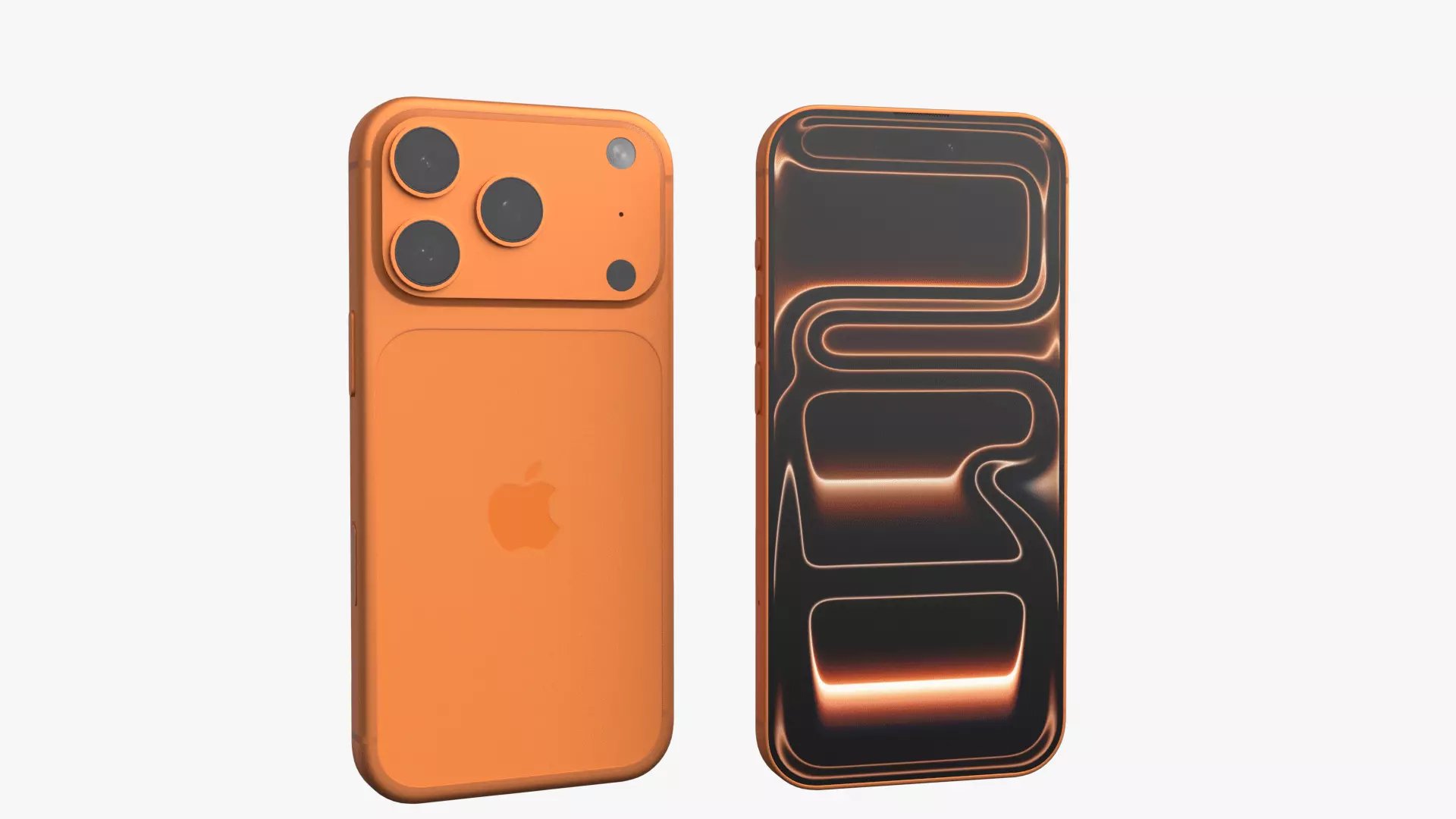Apple iPhone 17 Pro Cosmic Orange 3D model_0