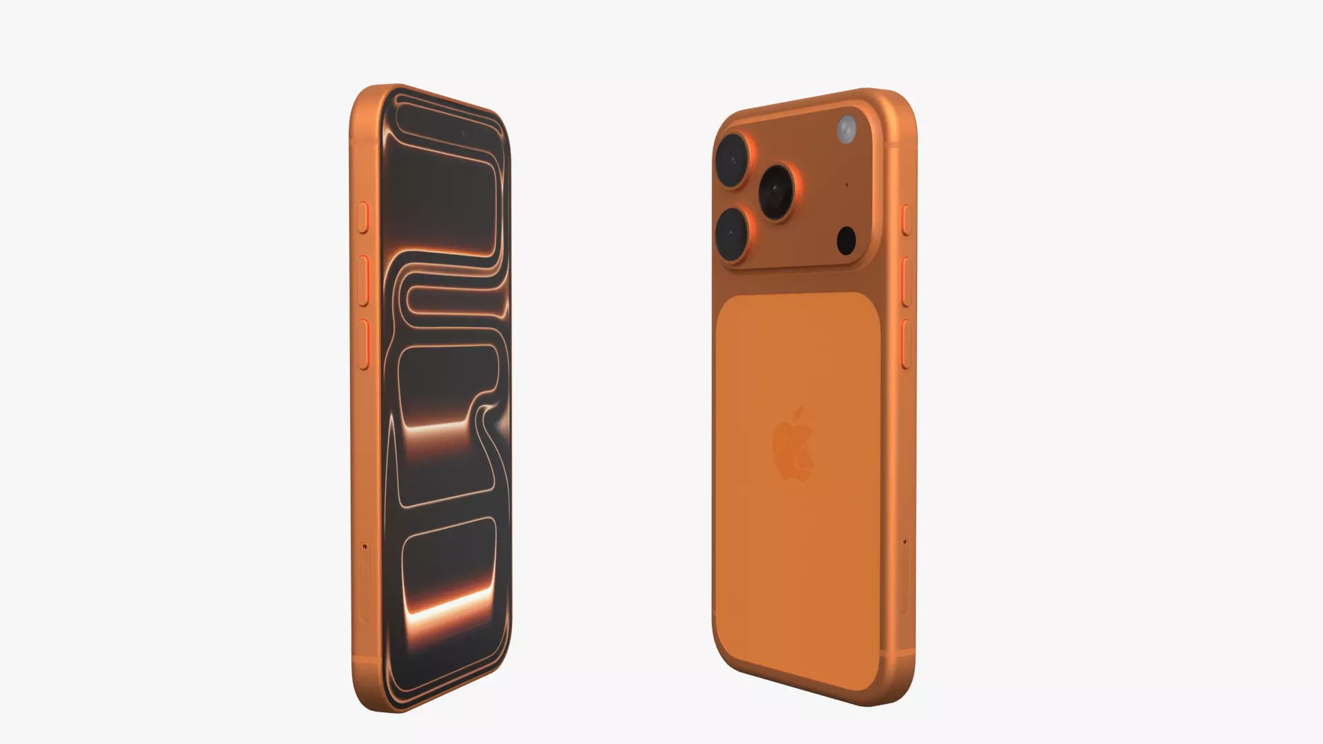 Apple iPhone 17 Pro Cosmic Orange 3D model_2