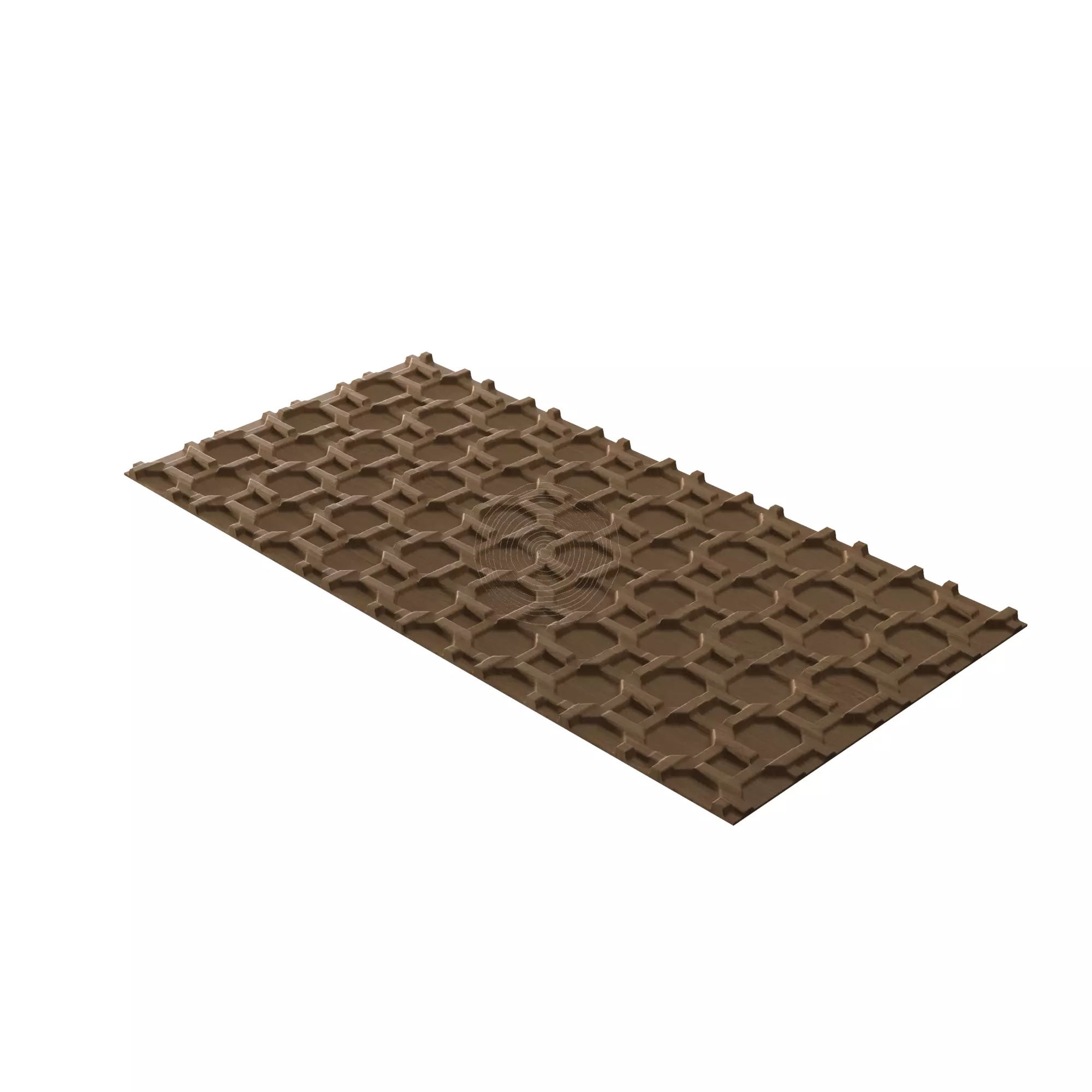 Octagon - STL file CNC woodcarving 3D print model