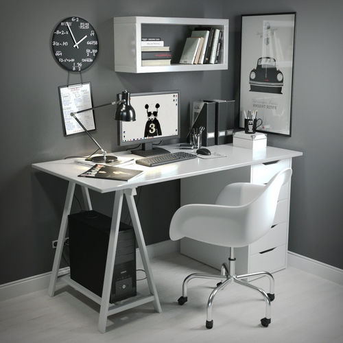 Work Desk Scandinavian  3D model
