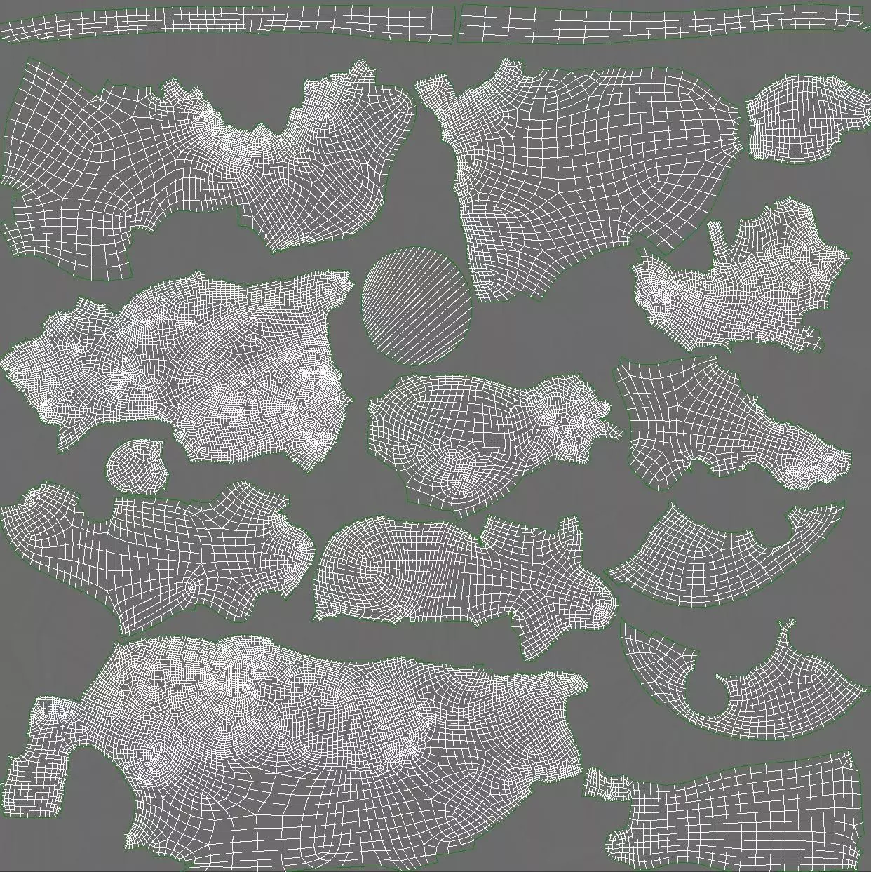 Nymph Statuette Low-poly 3D model_10