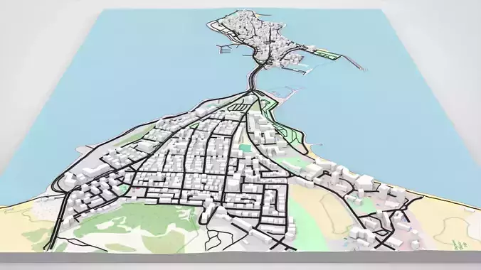 Cityscape Nesebar Bulgaria 3D model