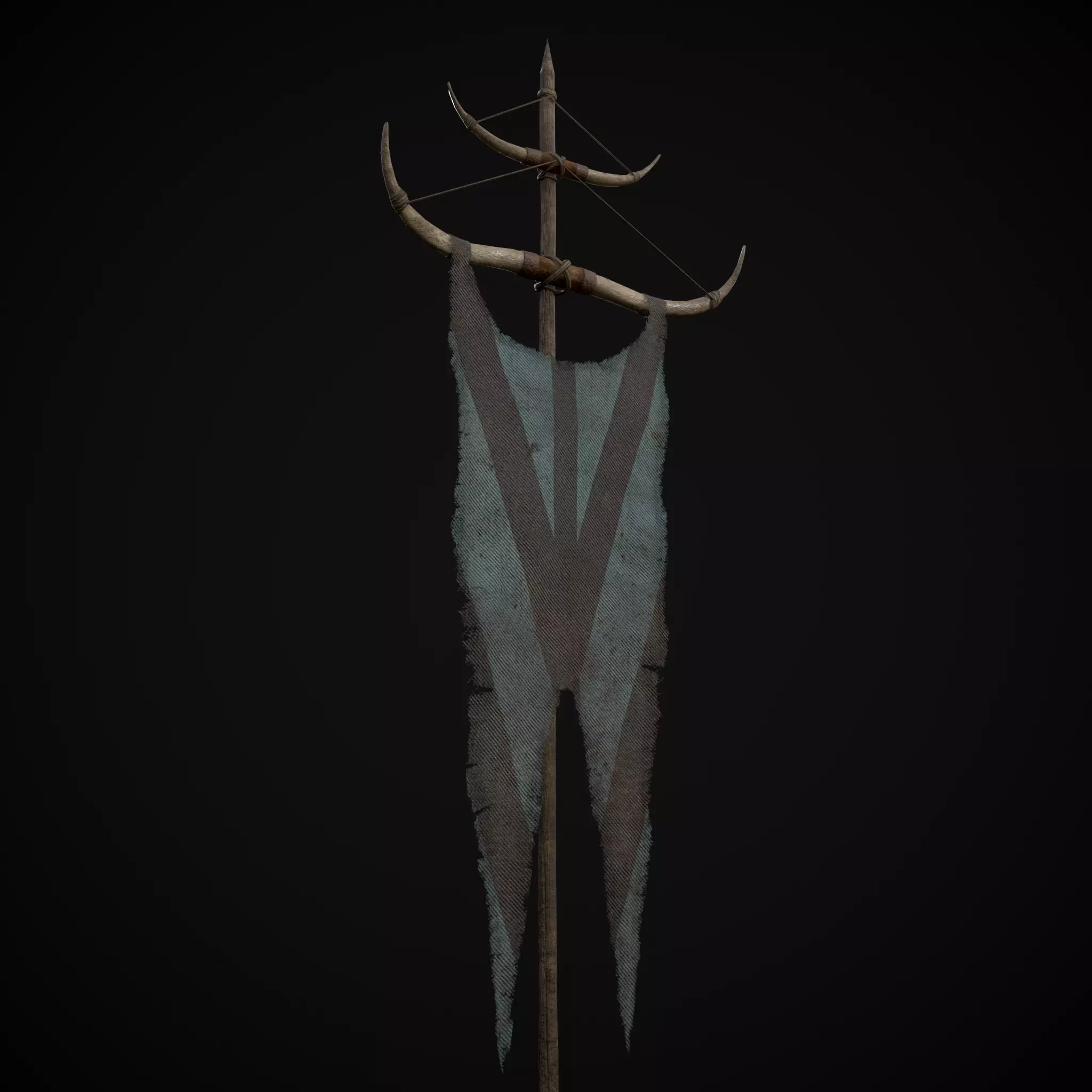 Viking BB War Banner Low-poly 3D model_17