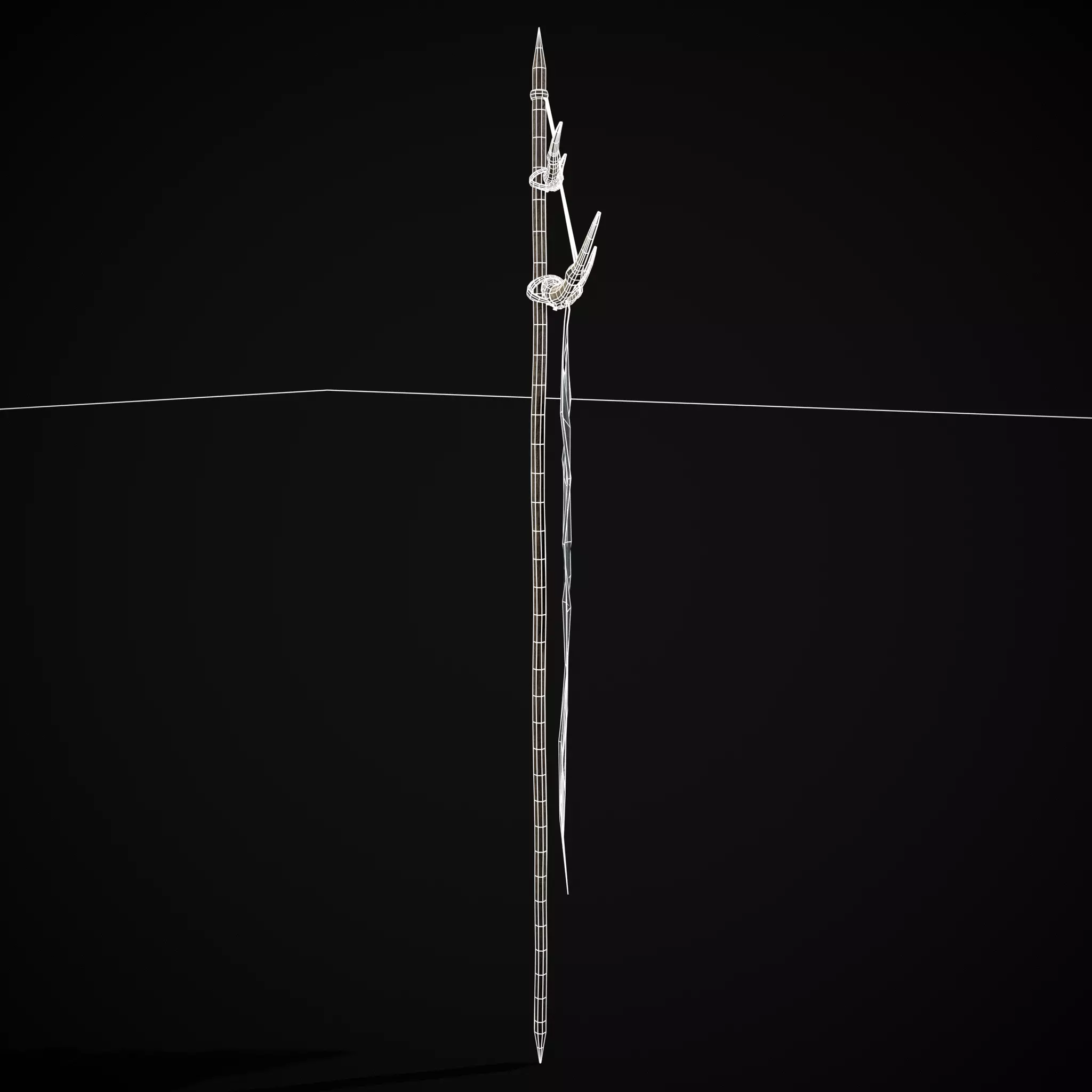 Viking BB War Banner Low-poly 3D model_12