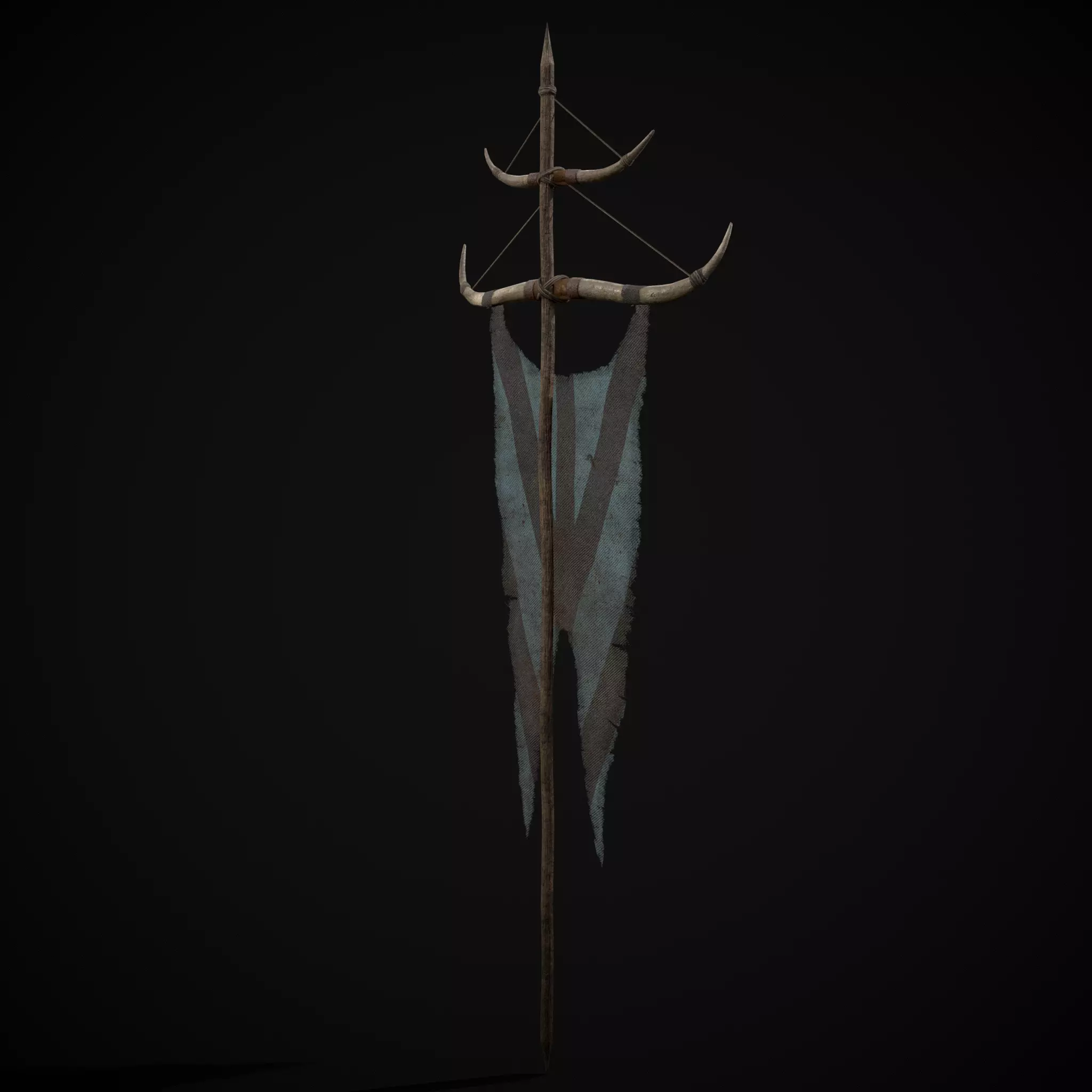 Viking BB War Banner Low-poly 3D model_13