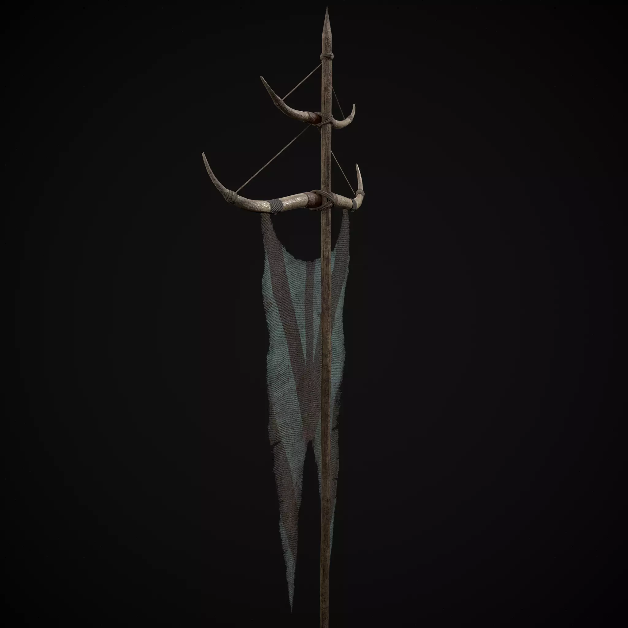 Viking BB War Banner Low-poly 3D model_15