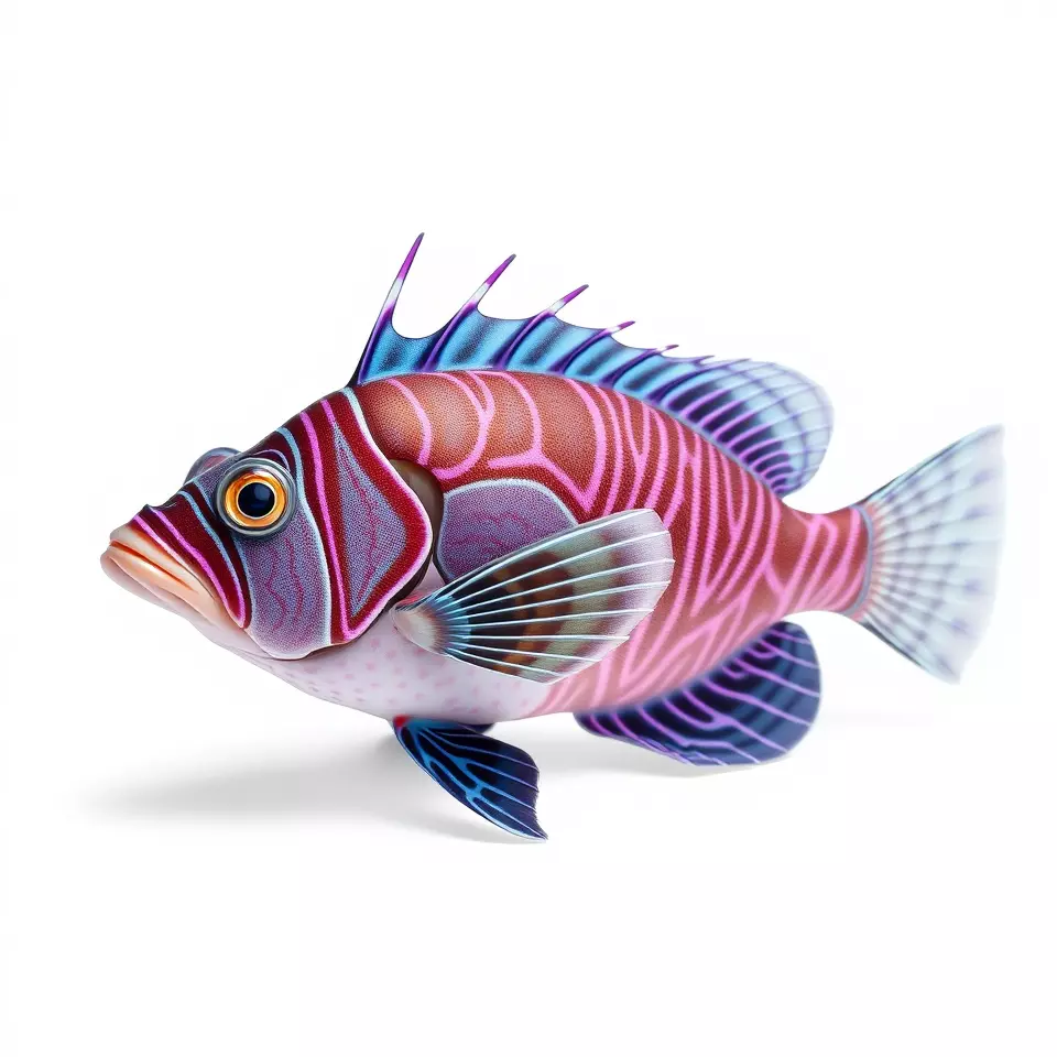 Vibrant Fish model pack Low-poly 3D model_2