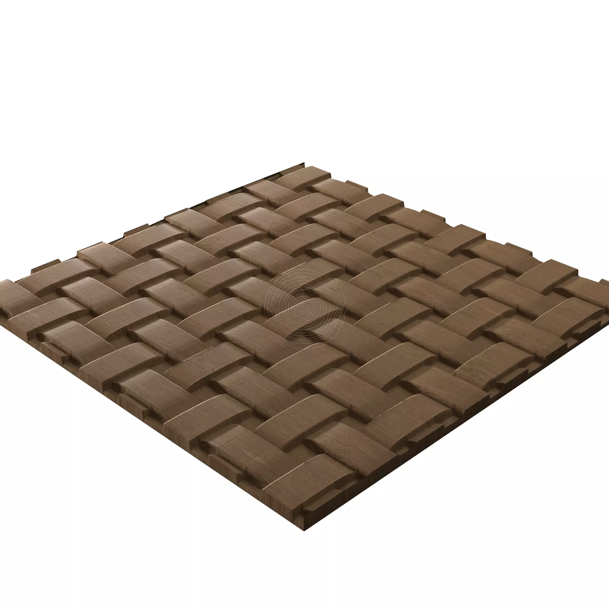 Geometry Weaving - STL file CNC woodcarving 3D print model_0