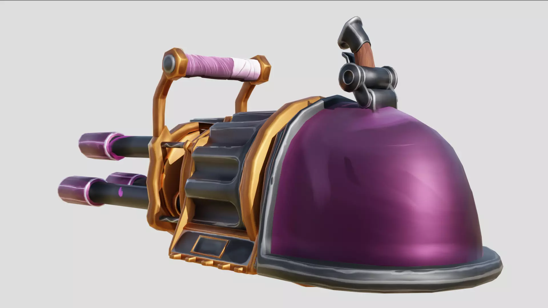 Pow Pow Gun Arcane Fan Art Low-poly 3D model_3