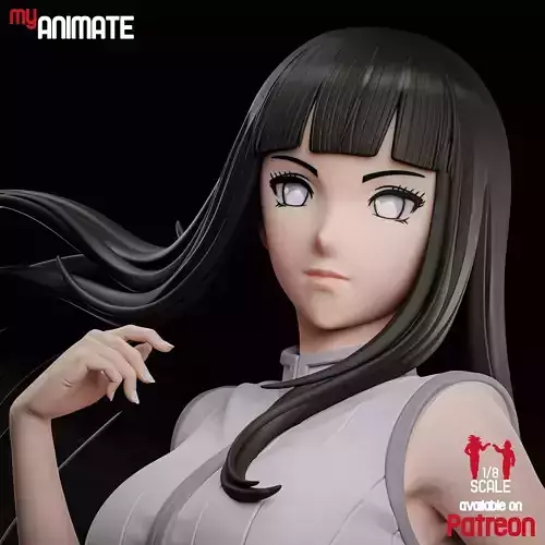Hinata from Naruto - myAnimate  3D print model