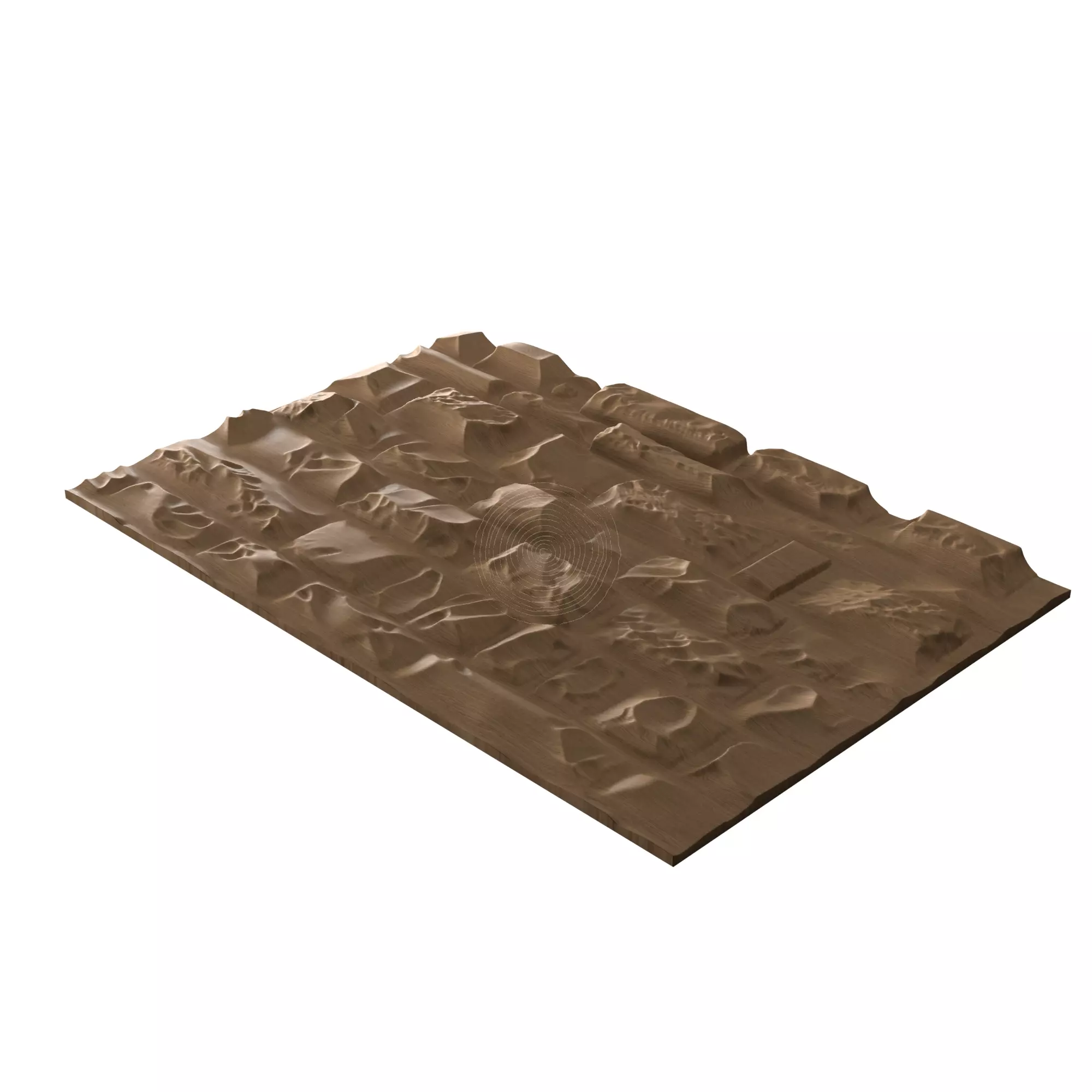 Brick Wall - STL file CNC woodcarving 3D print model
