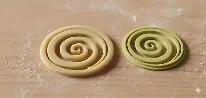 Spiral Swirl Cookie Cutter Kitchen Tool
