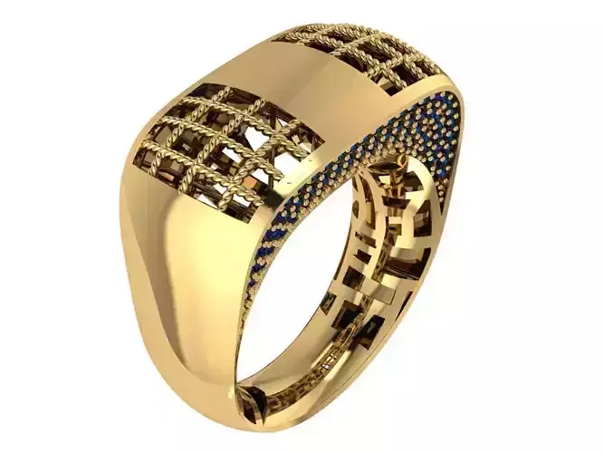 Ready Women Gold Ring STL 3D Models 