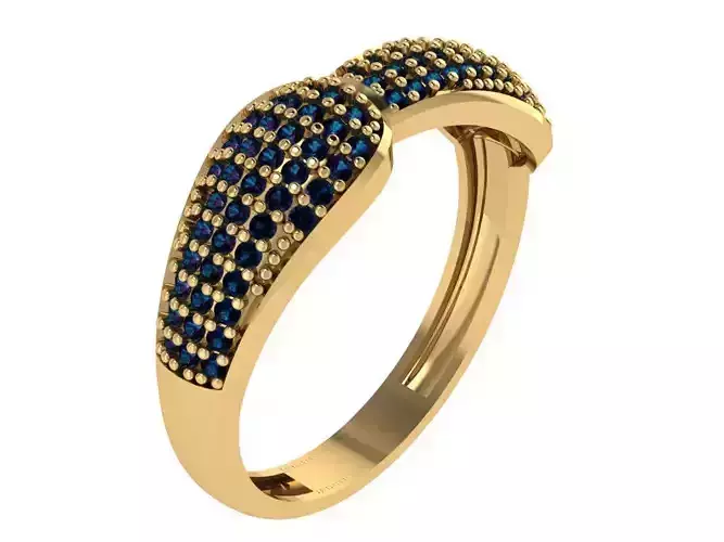 Ready Women Gold Ring STL 3D Models 