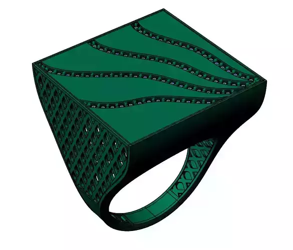 Ready Women Gold Ring STL 3D Models 3D print model