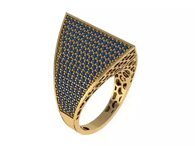 Ready Women Gold Ring STL 3D Models  3D print model