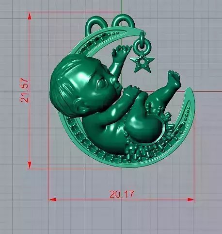 magerit baby boy pendant