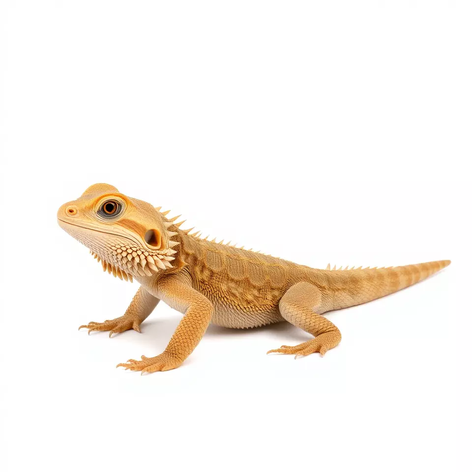 Golden Bearded Dragon model pack Low-poly 3D model_2