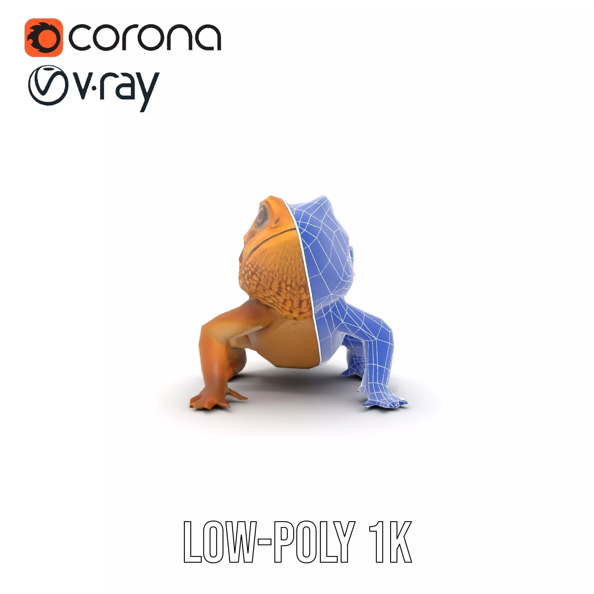 Golden Bearded Dragon model pack Low-poly 3D model_19