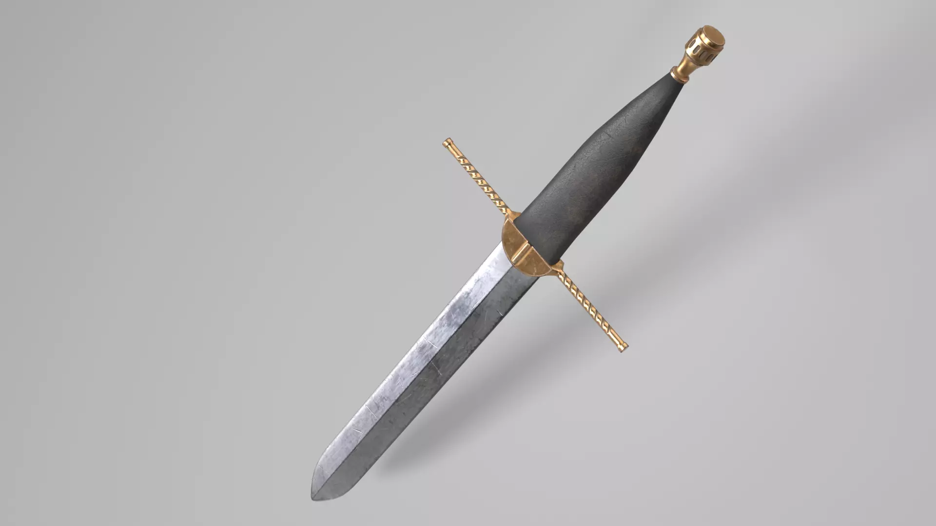 Poingnards Knife Low-poly 3D model_4