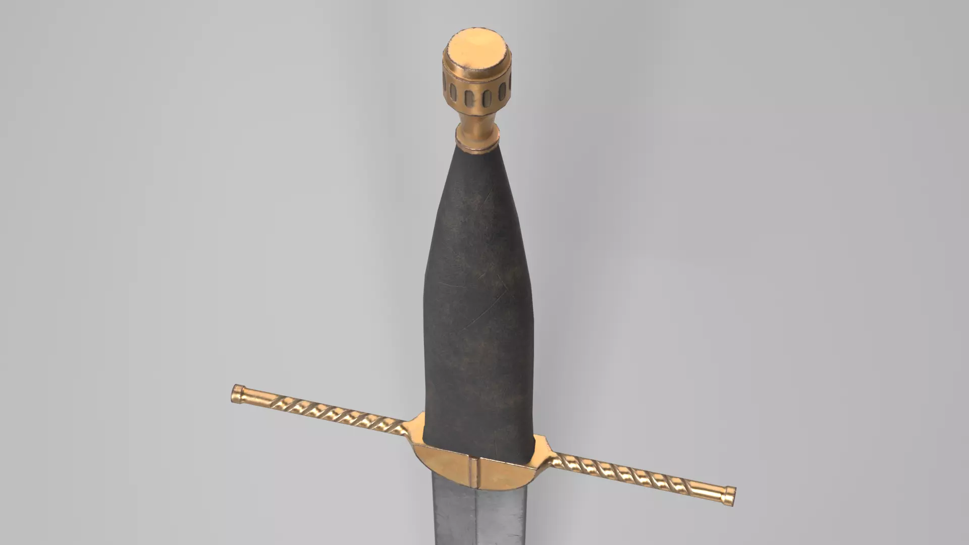 Poingnards Knife Low-poly 3D model_3