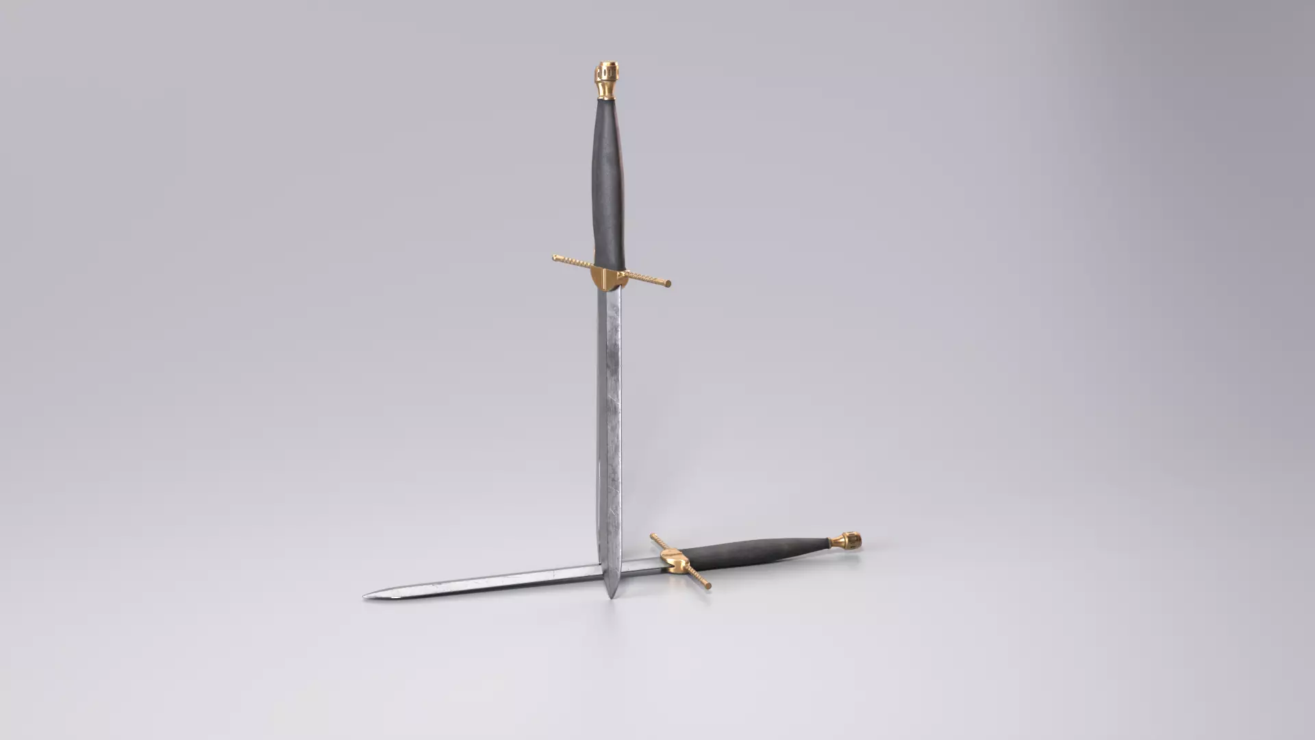 Poingnards Knife Low-poly 3D model_13