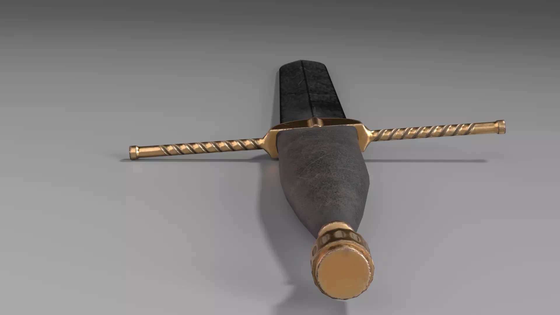 Poingnards Knife Low-poly 3D model_7