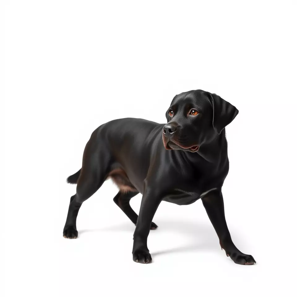 Black Labrador model pack Low-poly 3D model_2