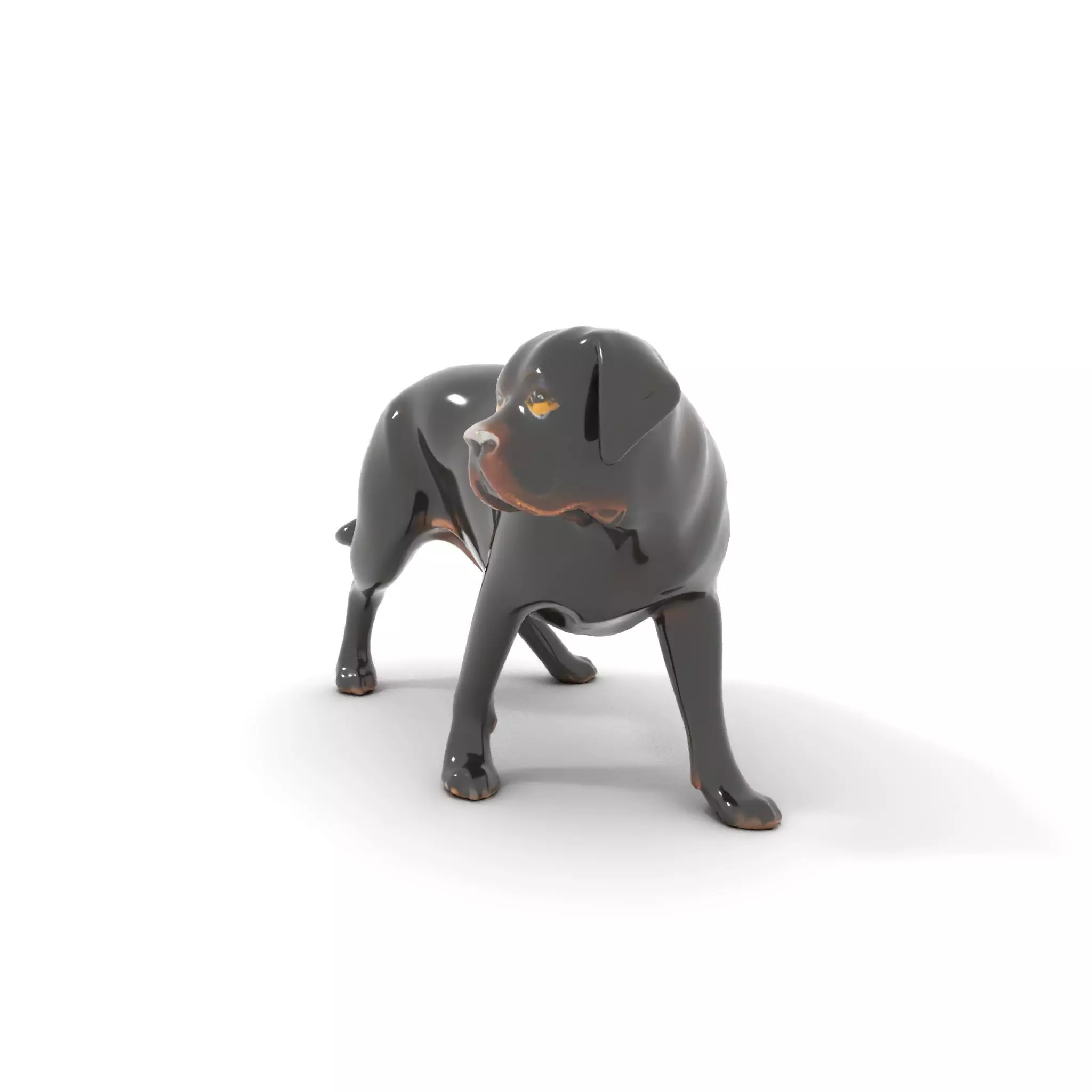 Black Labrador model pack Low-poly 3D model_13