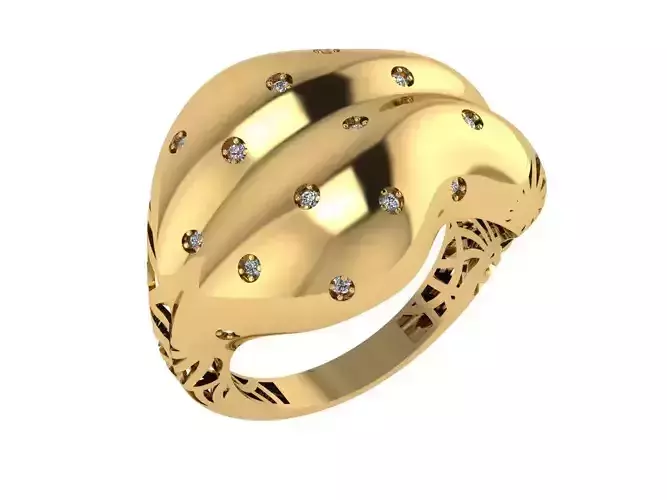 Ready Women Gold Ring STL 3D Models 3D print model Ready Women Gold Ring STL 3D Models 3D print model