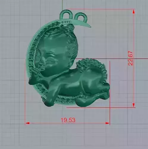 magerit babygirl pendant