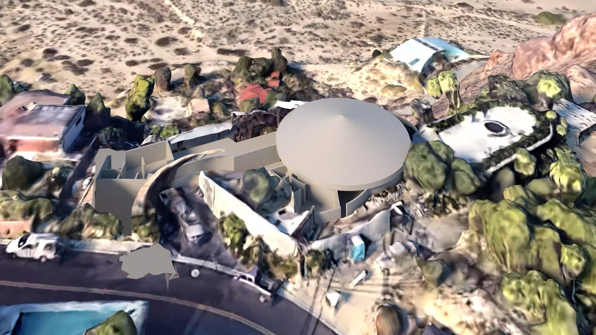 Elrod House John Lautner 3D model_6