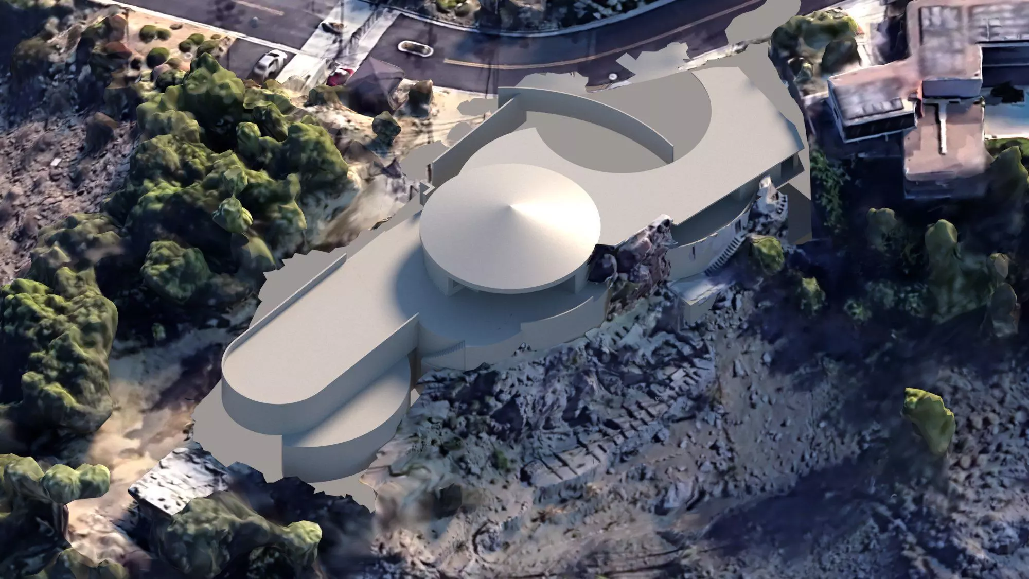 Elrod House John Lautner 3D model_1