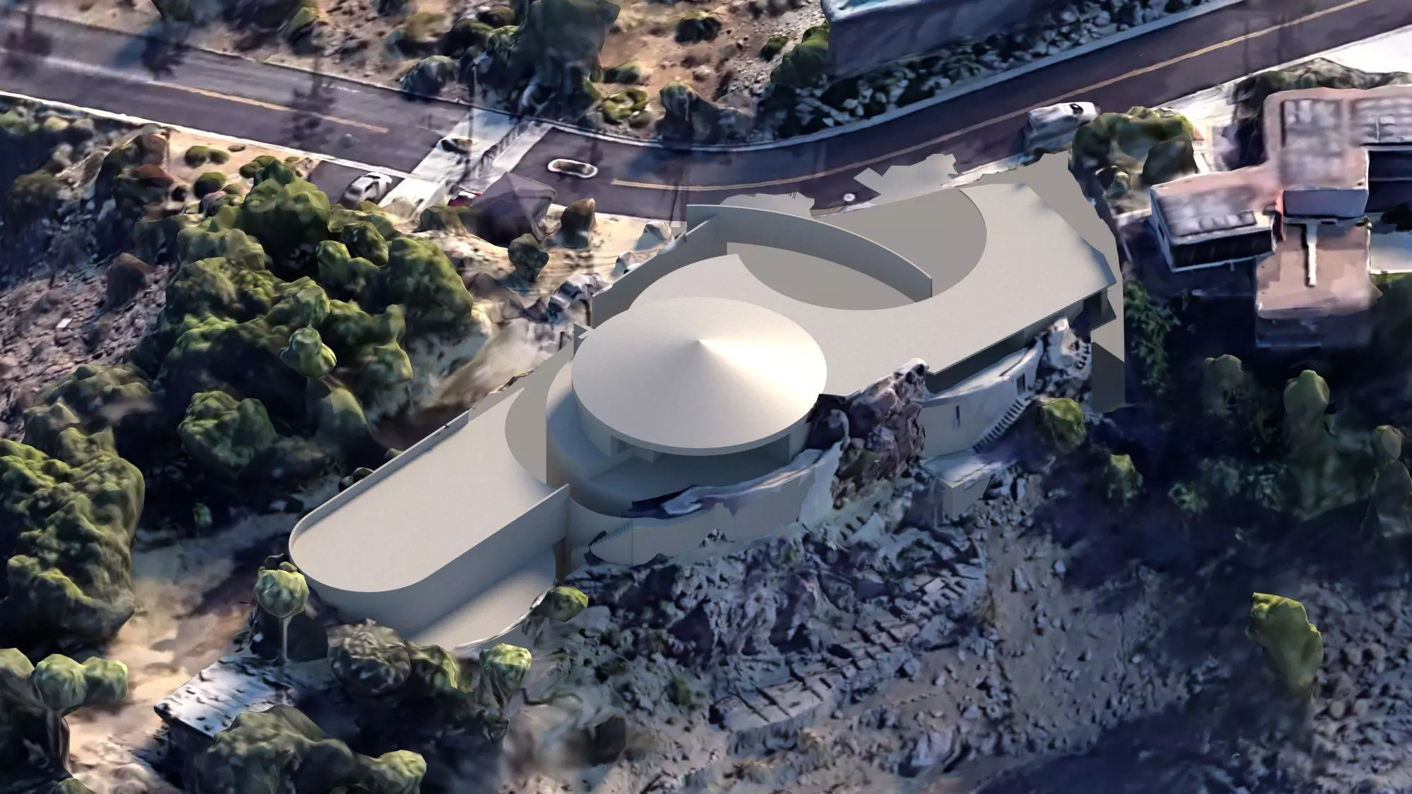 Elrod House John Lautner 3D model_2