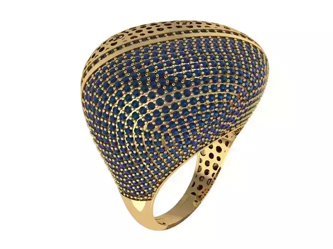 Ready Women Gold Ring STL 3D Models 