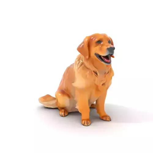 Golden Retriever model pack Low-poly 3D model