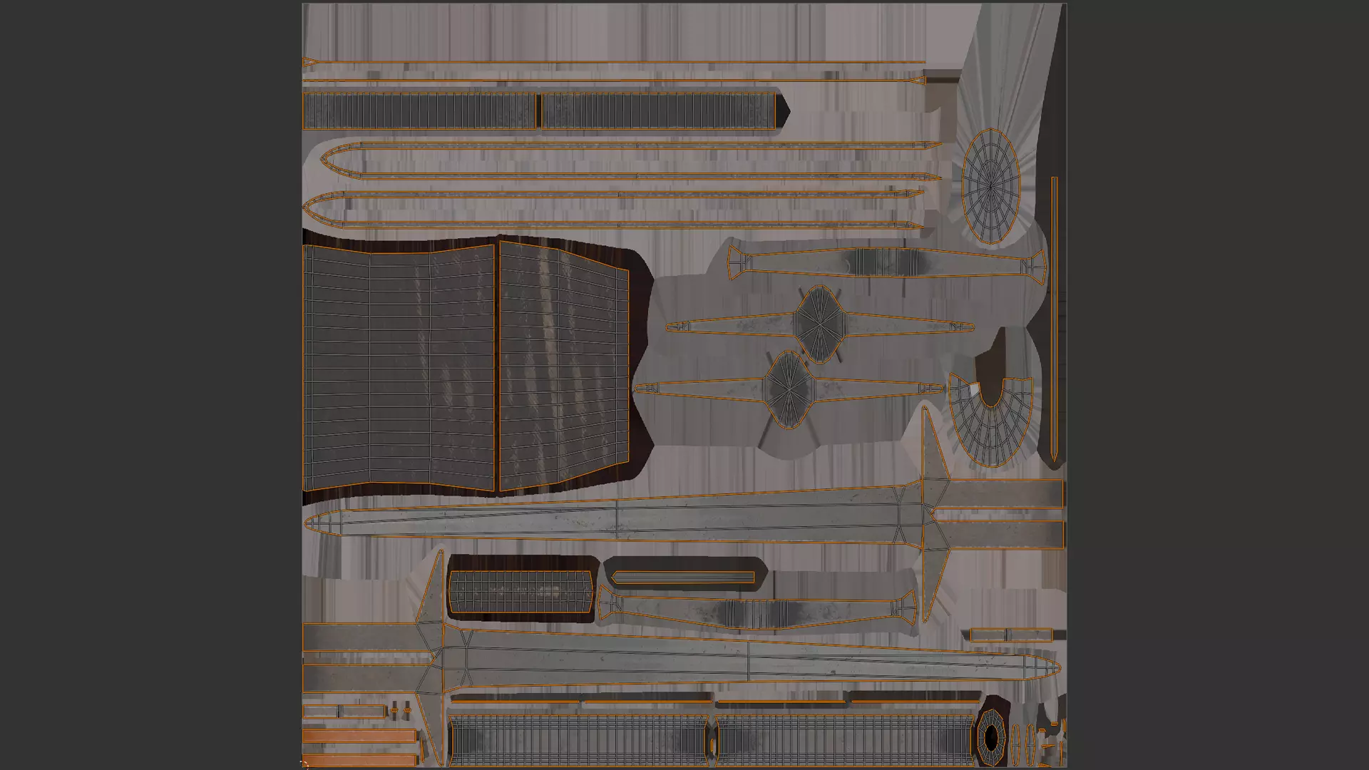 Zweihander Sword Low-poly 3D model_8