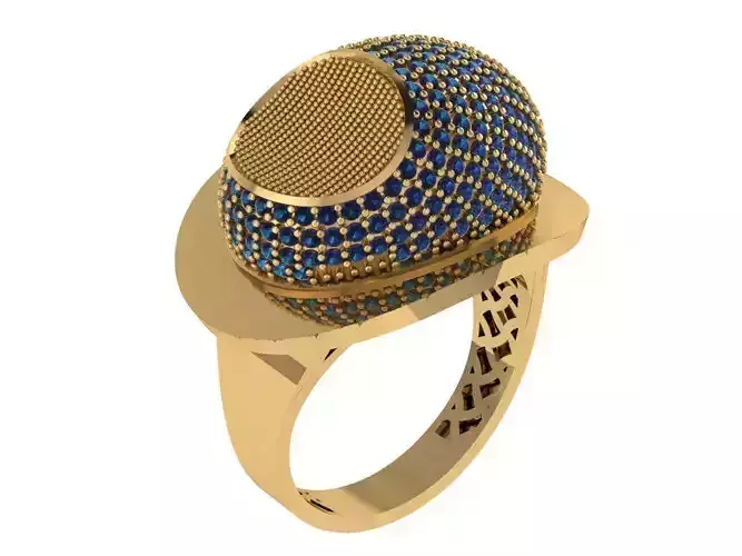 Ready Women Gold Ring STL 3D Models 