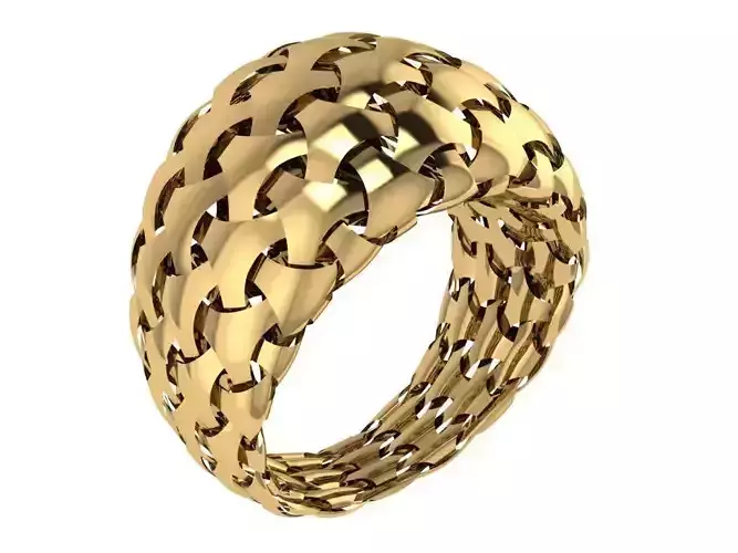 Ready Women Gold Ring STL 3D Models 