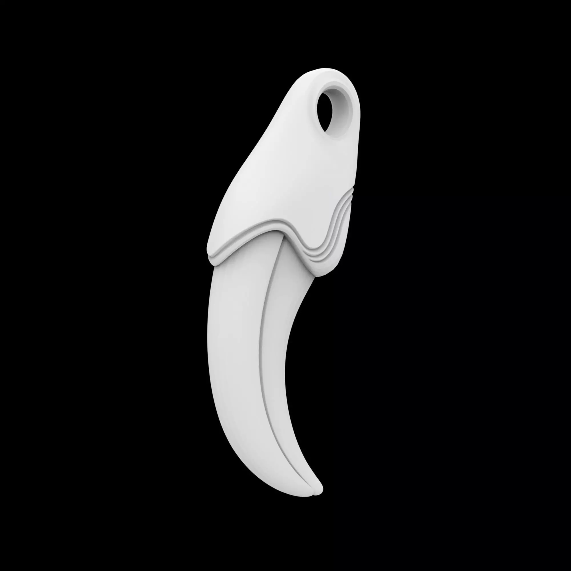 Bear Claw Necklace Piece 3D Print Model 3D print model