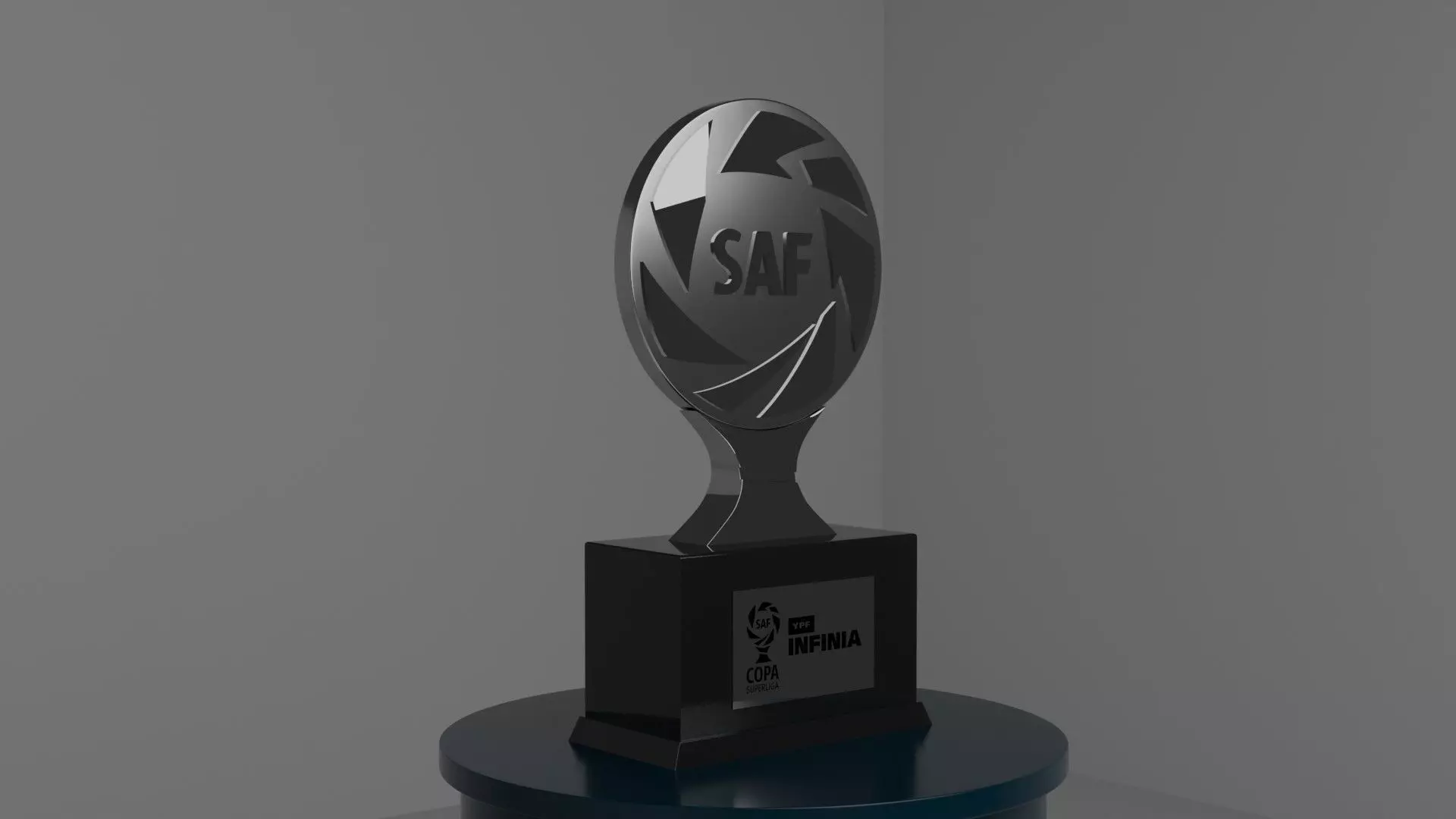 Trofeo Copa de la Superliga Argentina - SAF - Modelo 3D Low-poly 3D model_0