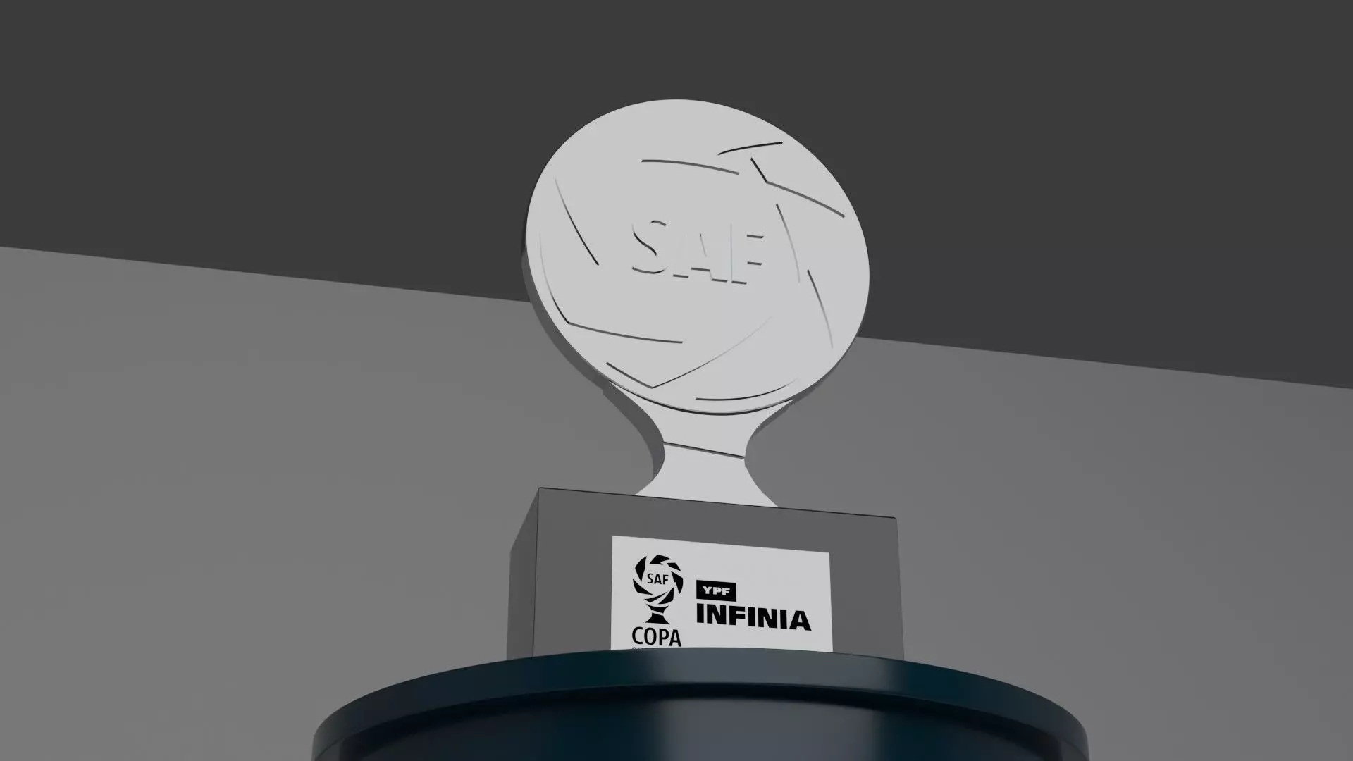 Trofeo Copa de la Superliga Argentina - SAF - Modelo 3D Low-poly 3D model_2