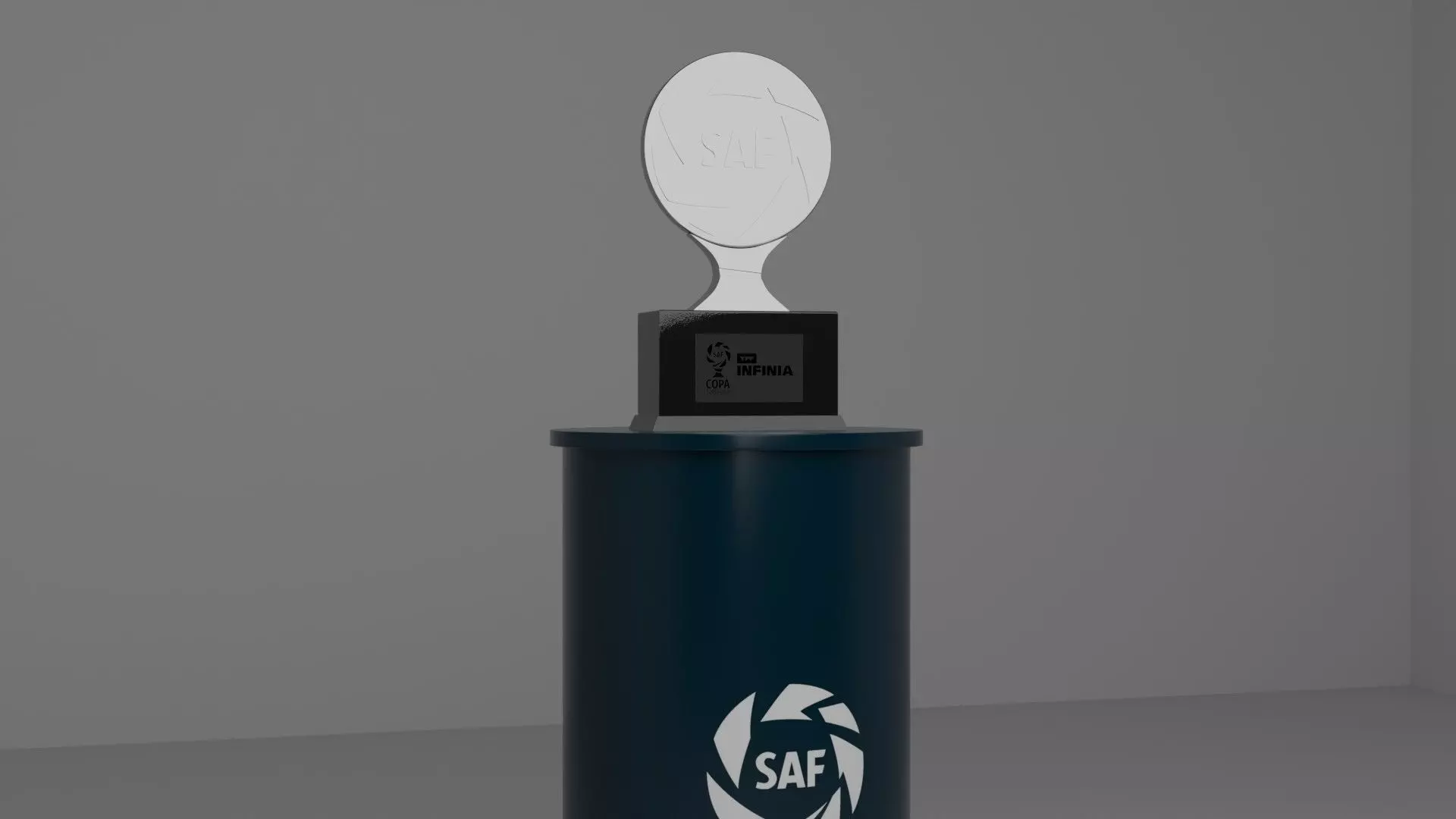Trofeo Copa de la Superliga Argentina - SAF - Modelo 3D Low-poly 3D model_1