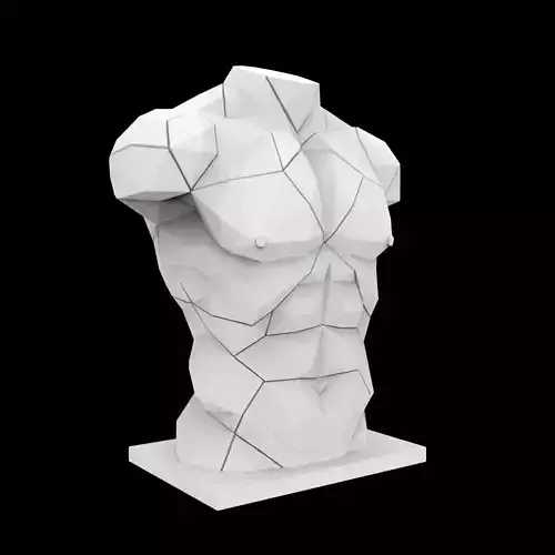 Geometric Human Torso 3D Printable Model