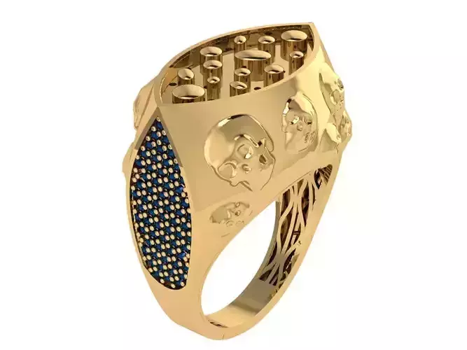 Ready Women Gold Ring STL 3D Models  3D print model