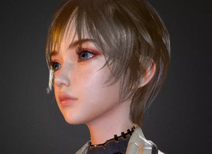 Stylized Male 3D Character Realistic Anime Style Full Body Model Low-poly 3D model_22