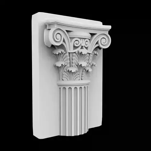 Architectural Column Relief 3D Printable Model
