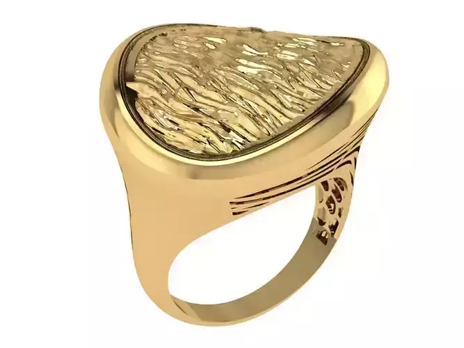Ready Women Gold Ring STL 3D Models  3D print model